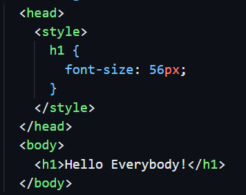 photo example of internal css